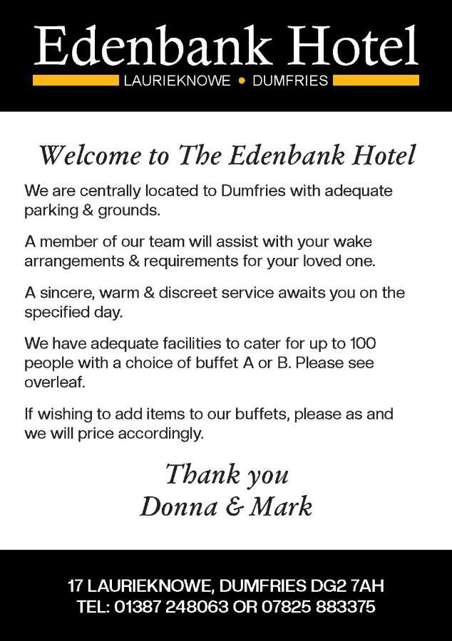 Edenbank Hotel Дамфріс Екстер'єр фото